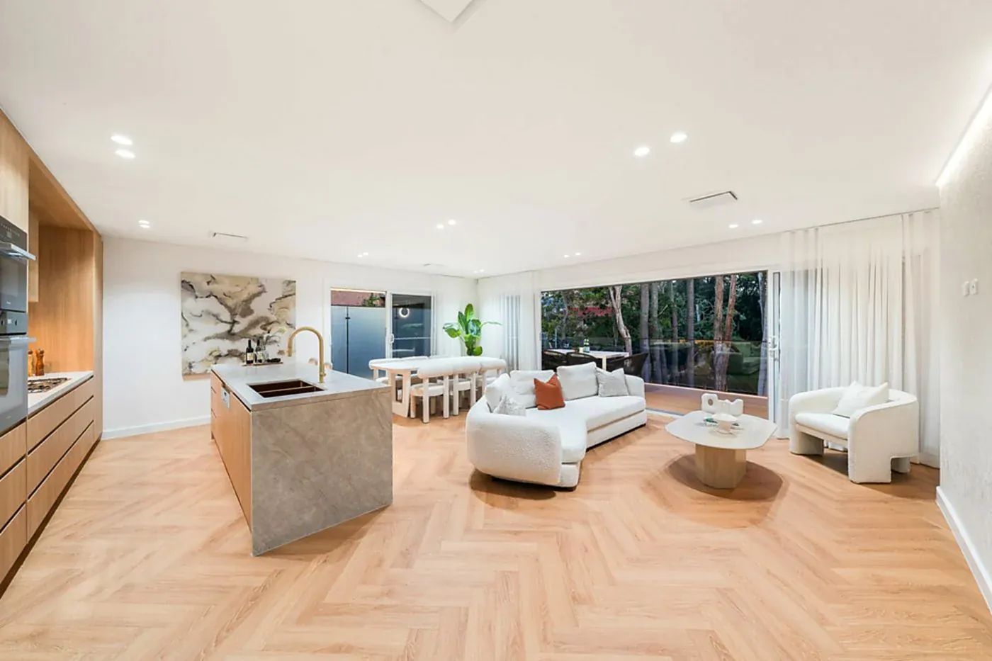 Kitchen benchtop on an island in a Sydney home renovation by InsideOut Joinery