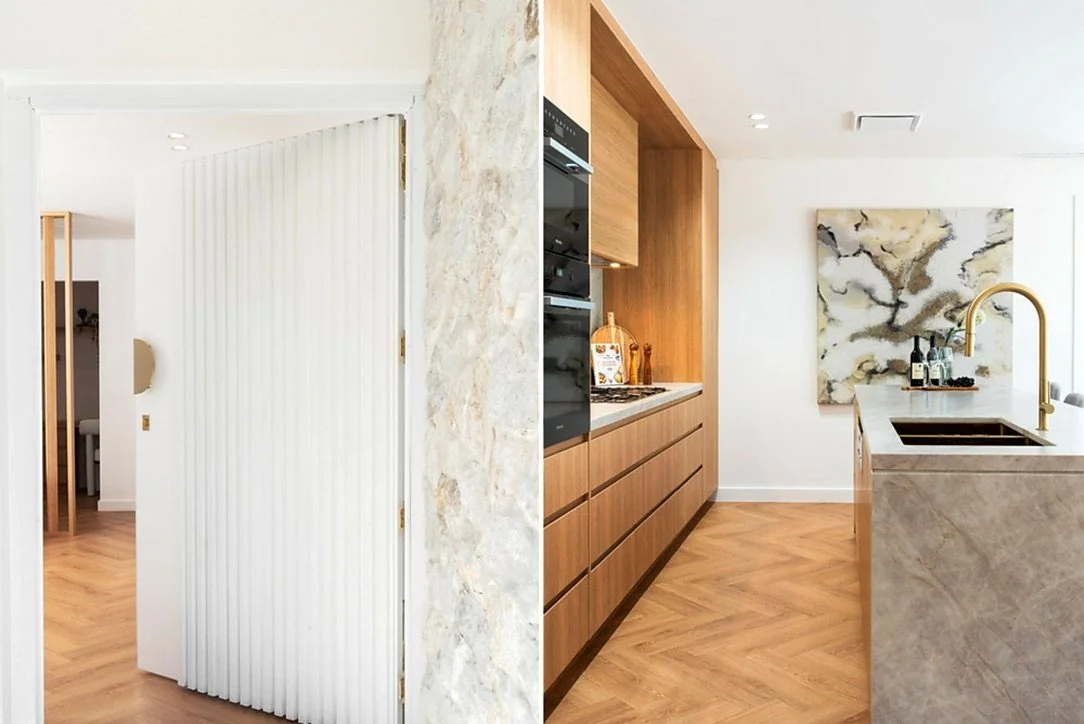 Epping secondary kitchenette with full-height timber cabinetry
