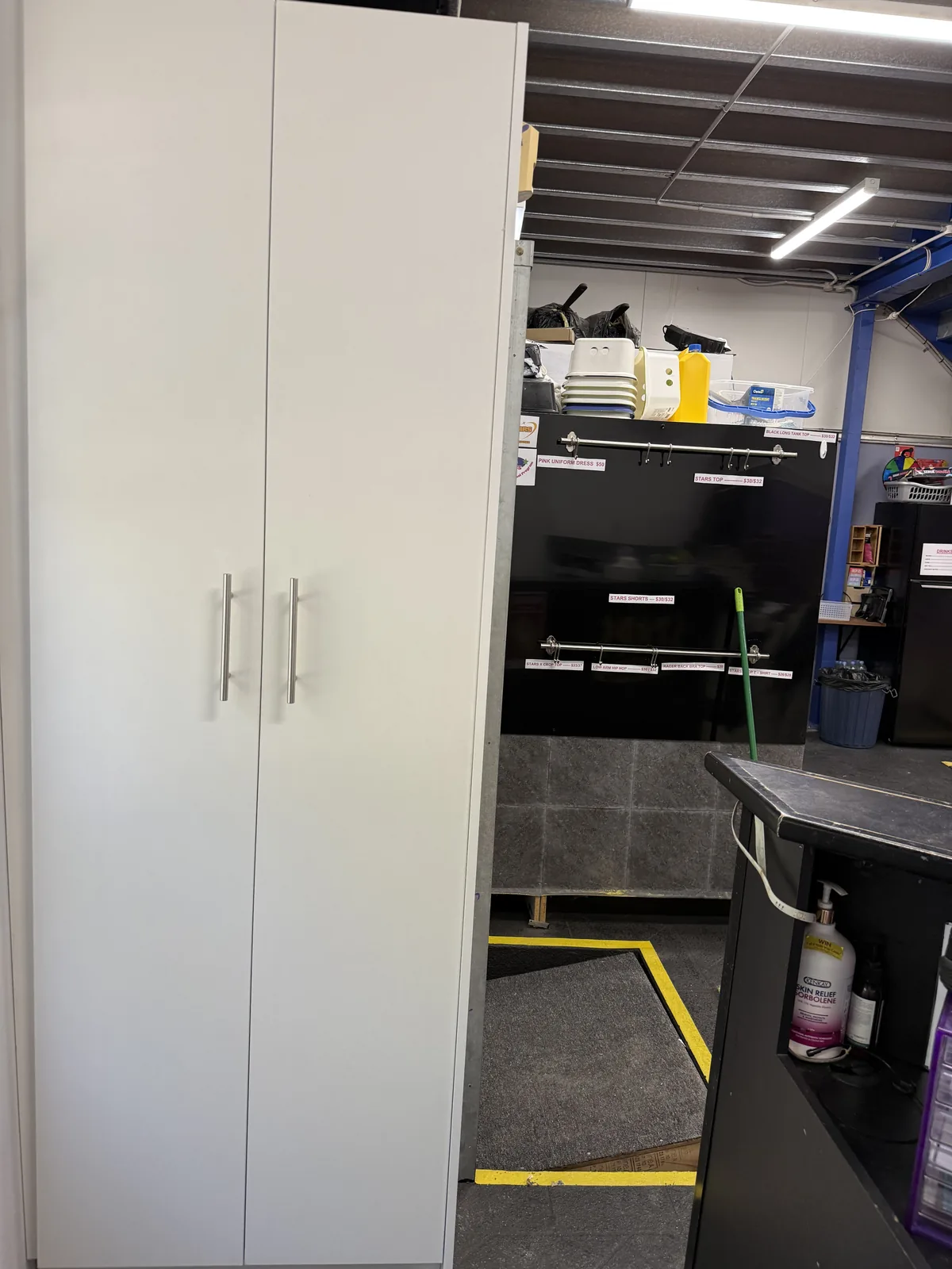 Reception desk and office storage joinery in Mascot