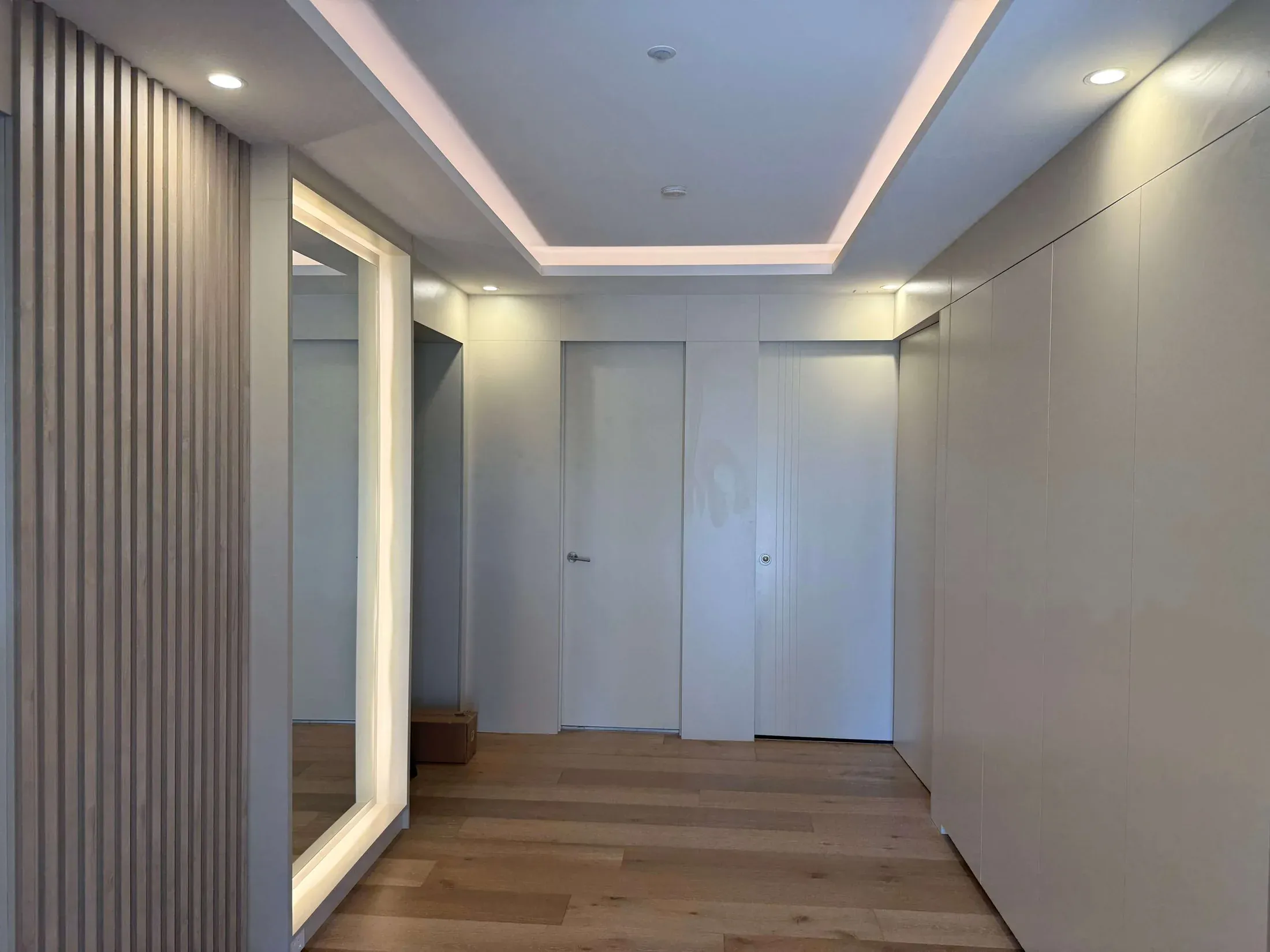 Beaumont Hills built-in hallway cabinetry