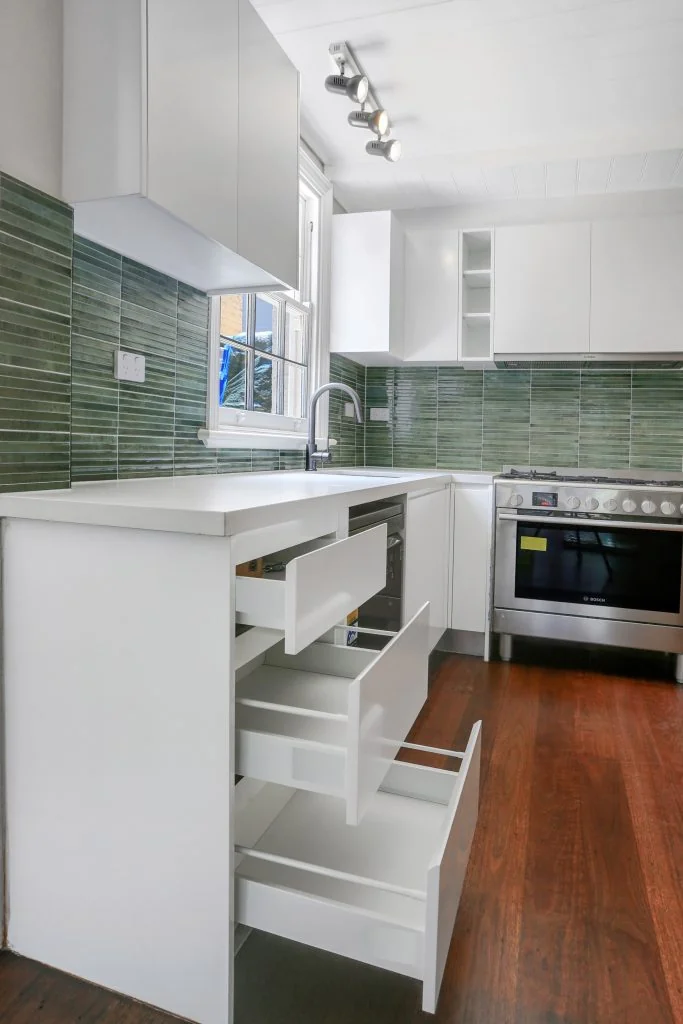 Glebe kitchen storage and drawer detail