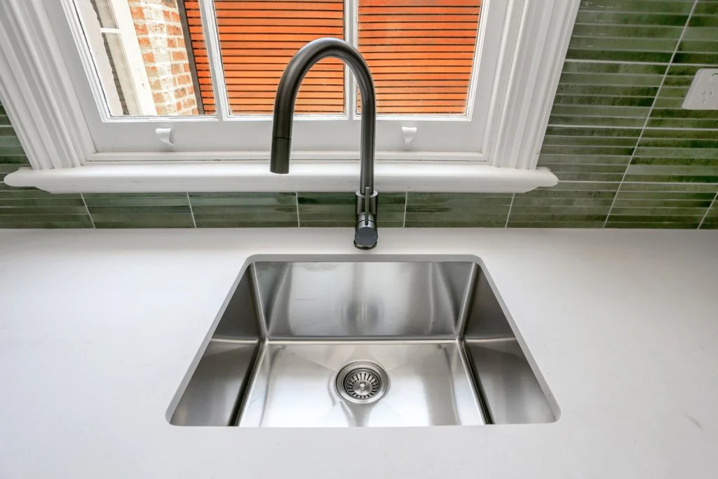 Glebe kitchen sink and benchtop detail