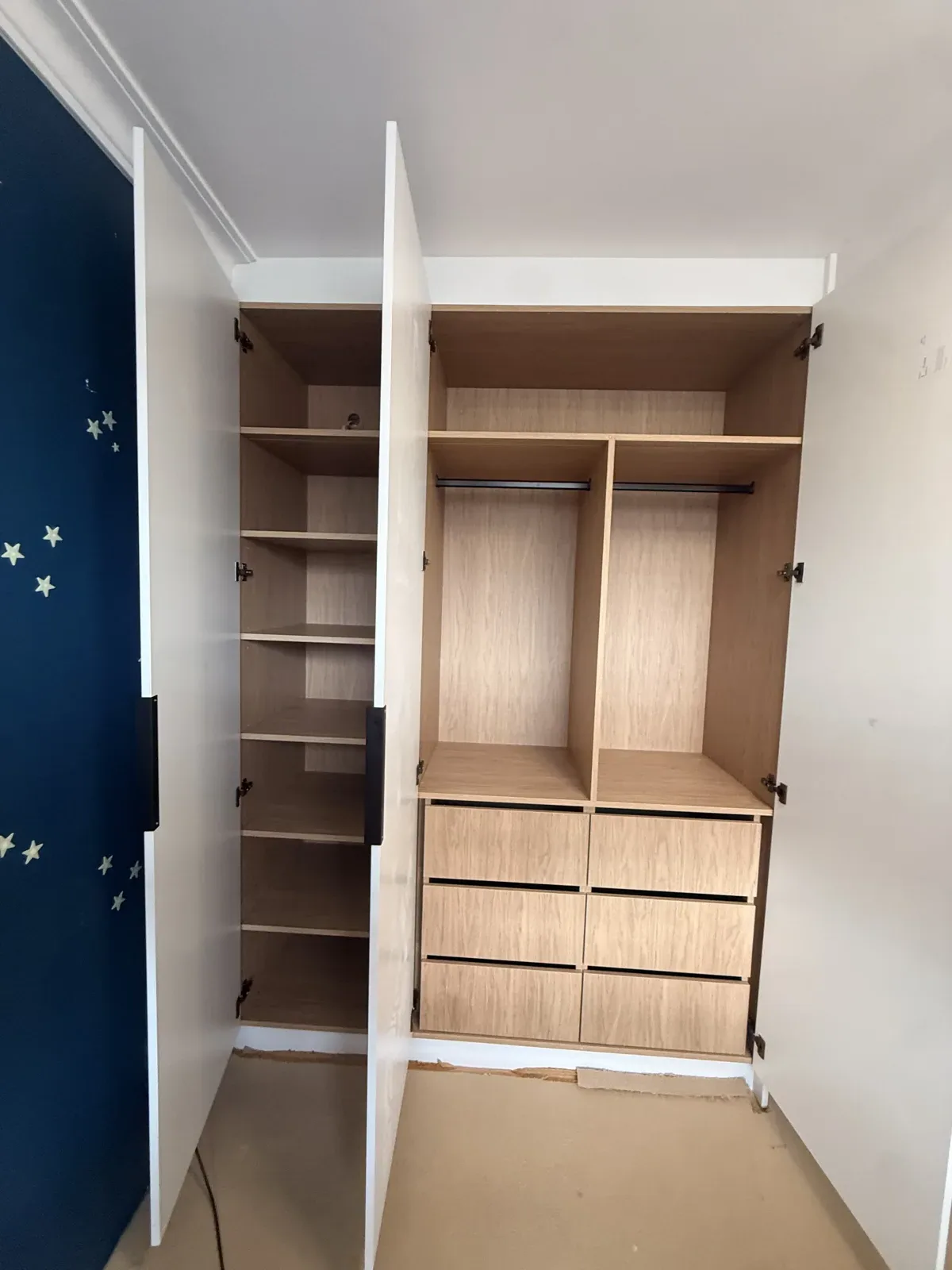 Randwick kids room wardrobe, drawer detail
